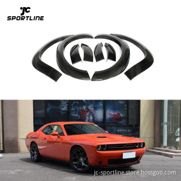 Carbon Fiber Wheel Arch Fender Flares for Dodge Challenger GT/SXT Plus (2015-2019)